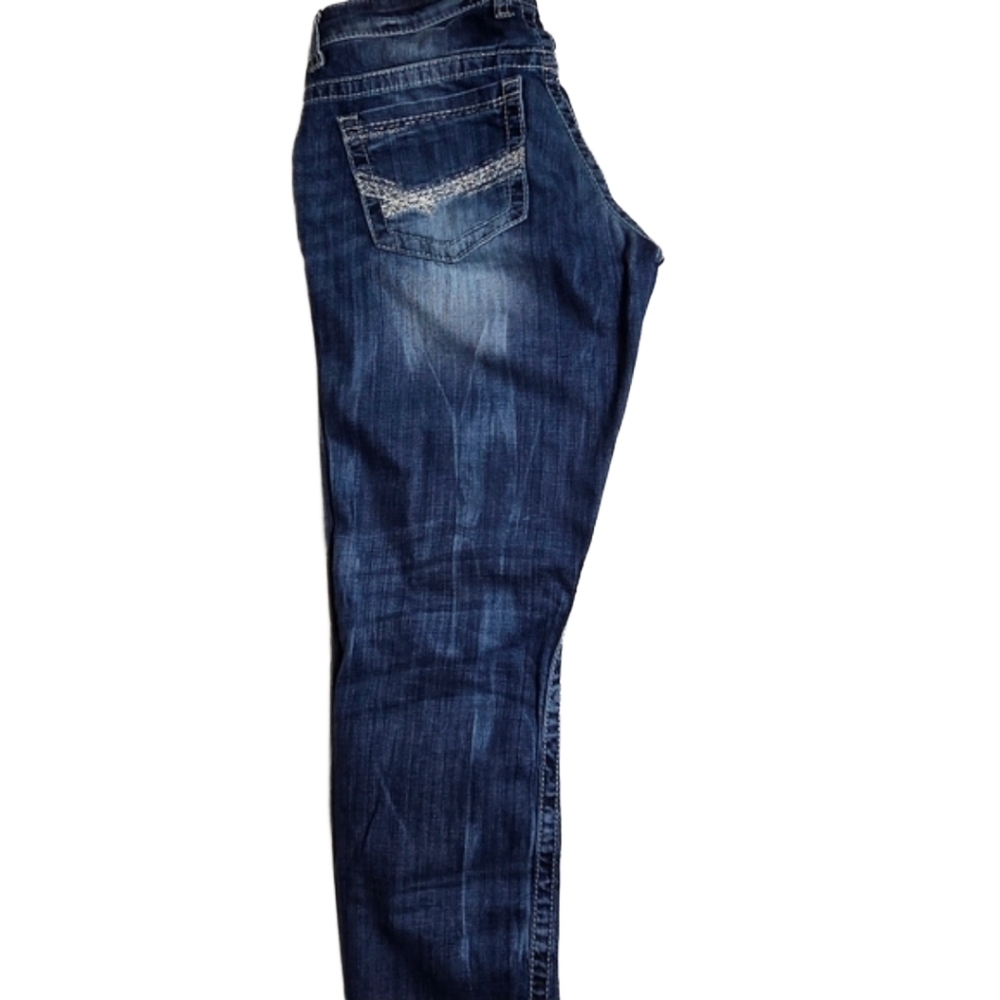 BKE Womens Distressed Jeans Size 26 Medium Wash Stretch Denim - Picture 4 of 7